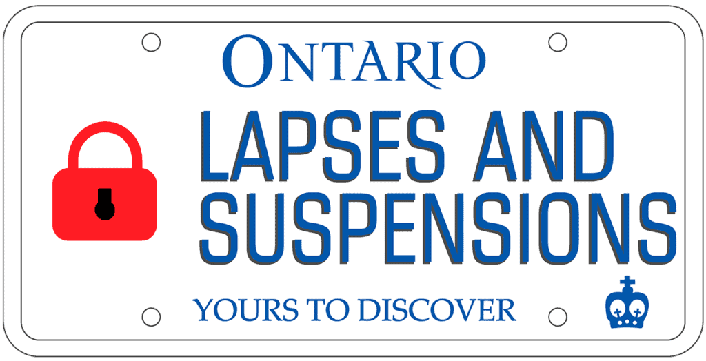 insurance lapses and drivers license suspensions ontario